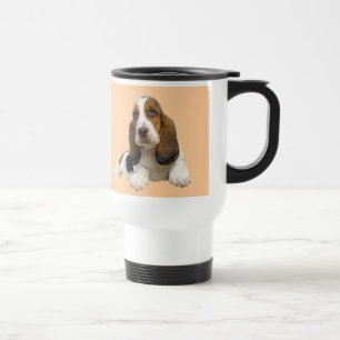 Basset Hound Fabulous Face Travel Mug