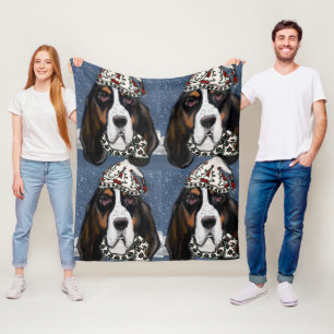 BASSET HOUND FLEECE BLANKET