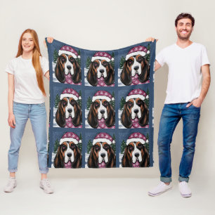 BASSET HOUND FLEECE BLANKET