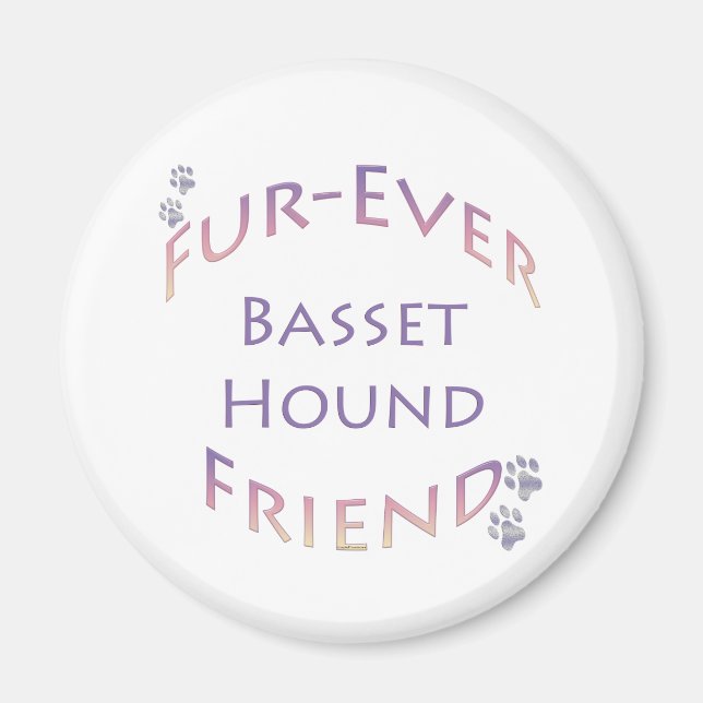 Basset Hound Furever Magnet (Front)