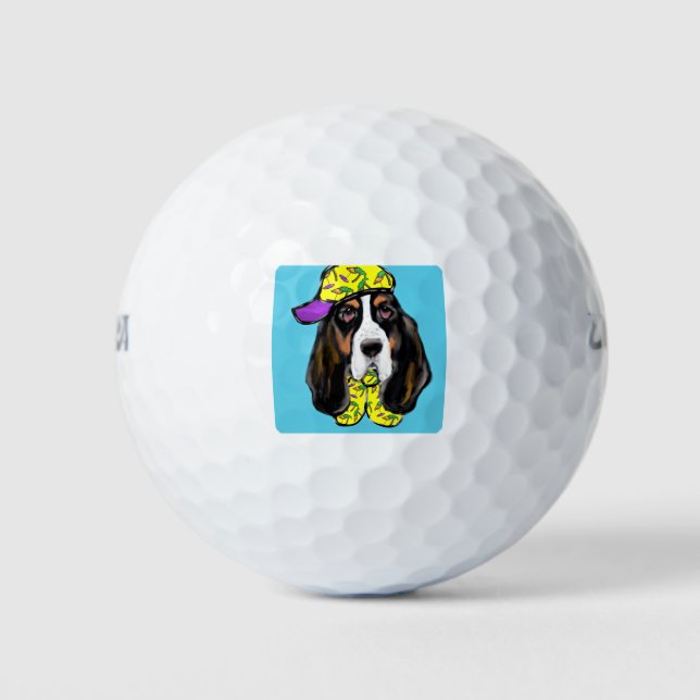 Basset Hound Golf Balls (Front)