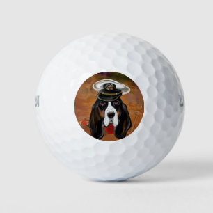 BASSET HOUND GOLF BALLS