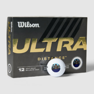 BASSET HOUND GOLFER GOLF BALLS
