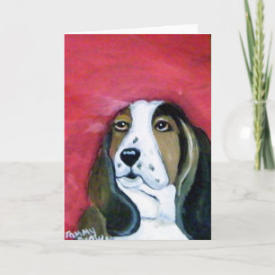 Basset Hound Greeting Card