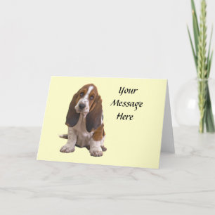 Basset Hound Greeting Card