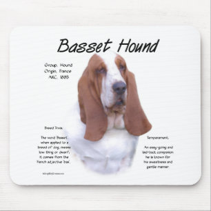 Basset Hound History; All About Basset Hounds Mouse Pad
