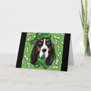 Basset Hound Holiday Card