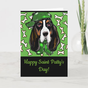 Basset Hound Holiday Card