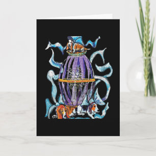 Basset Hound Holiday Card