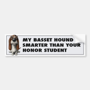 Basset Hound Honour BH1 Bumper Sticker