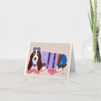 Basset Hound in Flippers 