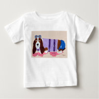 Basset Hound in Flippers T-Shirt