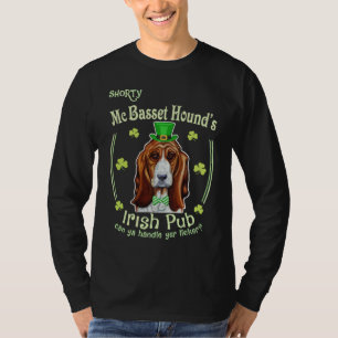 Basset Hound Irish Pub Basset Hound's Irish Pub T-Shirt