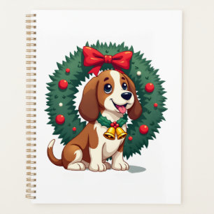 Basset Hound Jingle Bells Planner