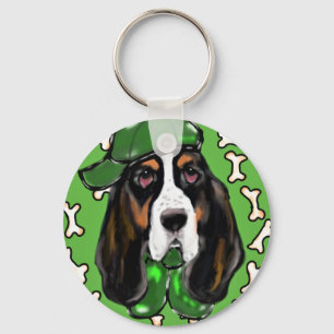 Basset Hound Key Ring