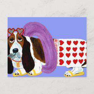 Basset Hound Lifeguard Postcard
