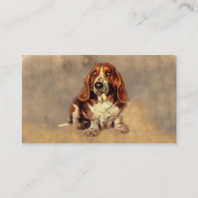 Basset Hound Lover Business Card (Front)
