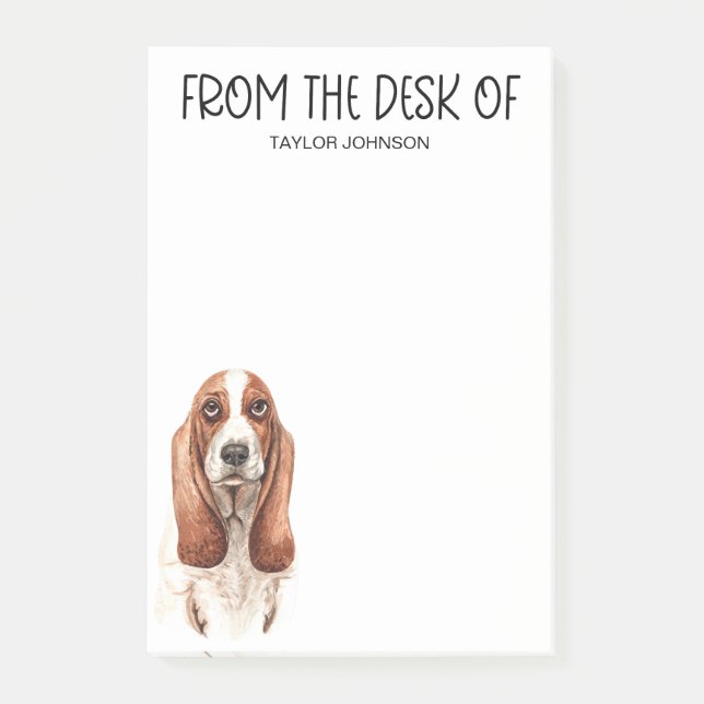 Basset Hound Lover Post-it Notes (Front)