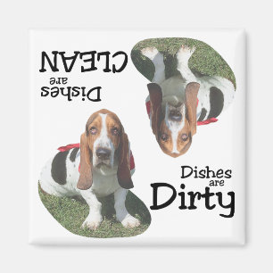 Basset Hound Lovers Dishwasher Magnet