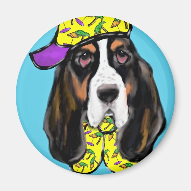 Basset Hound Magnet (Front)