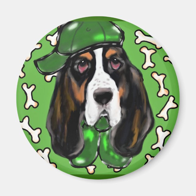 Basset Hound Magnet (Front)