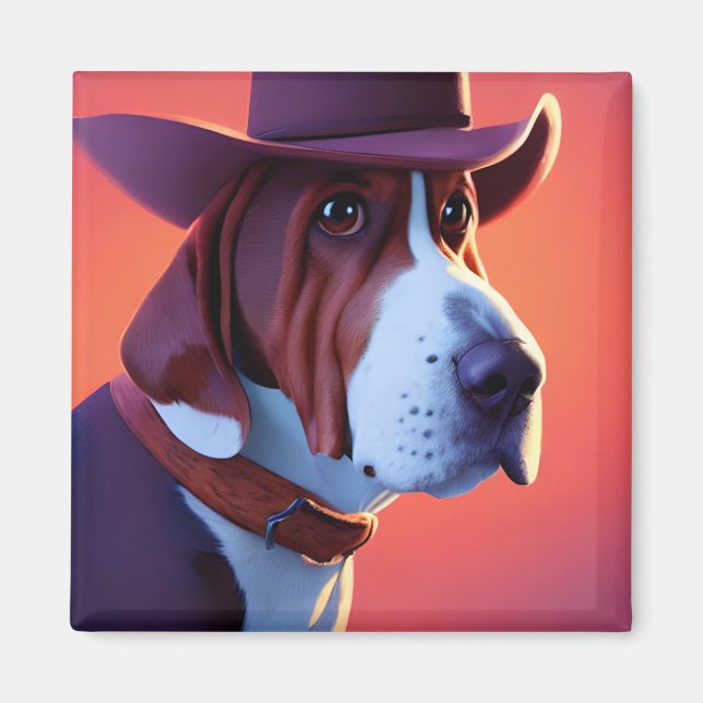 Basset Hound Magnet (Front)