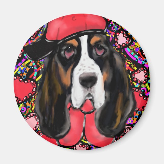 Basset Hound Magnet (Front)