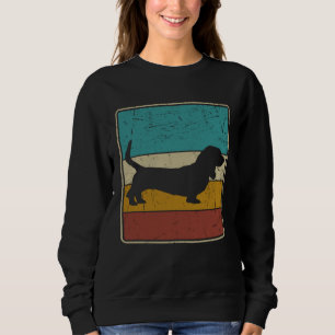 Basset Hound Men Women Basset Hound Vintage Dog Sweatshirt