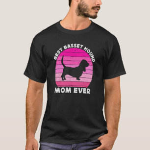 Basset Hound Mom For Women Basset Hound Mom Dog T-Shirt
