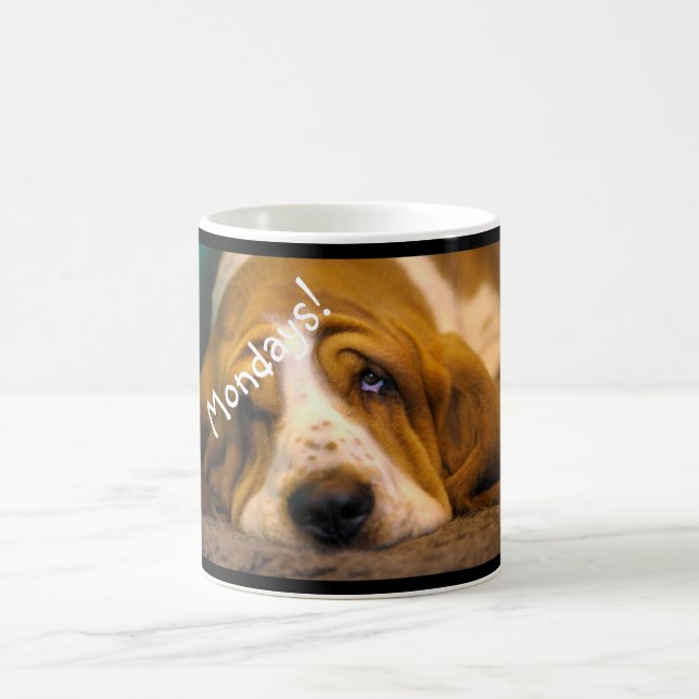 Basset Hound Monday Mug (Center)