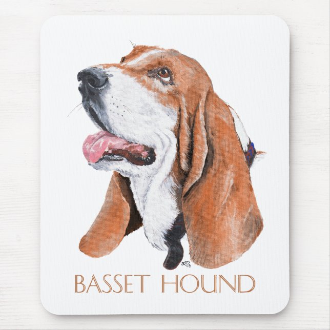 Basset Hound Mouse Pad (Front)