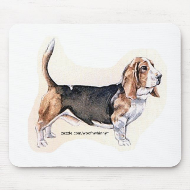 Basset Hound Mousepad (Front)