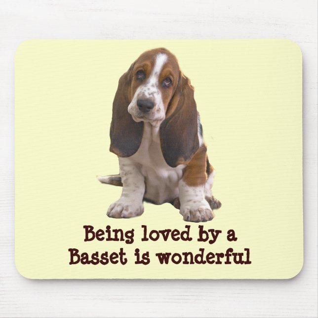 Basset Hound Mousepad (Front)