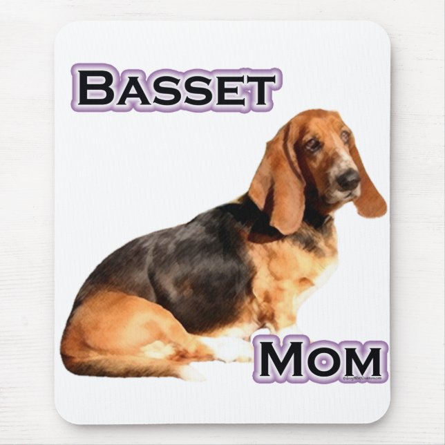 Basset Hound Mum 4 Mouse Pad (Front)