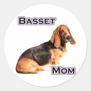 Basset Hound Mum 4 - Sticker