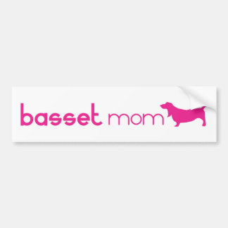 Basset Hound Mum Bumper Sticker