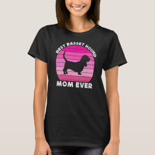 Basset Hound Mum For Women Basset Hound Mum Dog T-Shirt