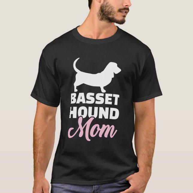 Basset Hound Mum T-Shirt (Front)