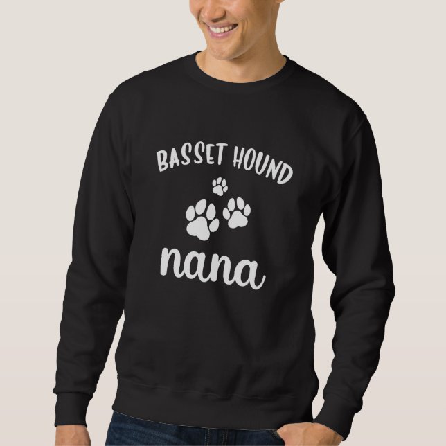 Basset Hound Nana Cute Dog Sweatshirt (Front)