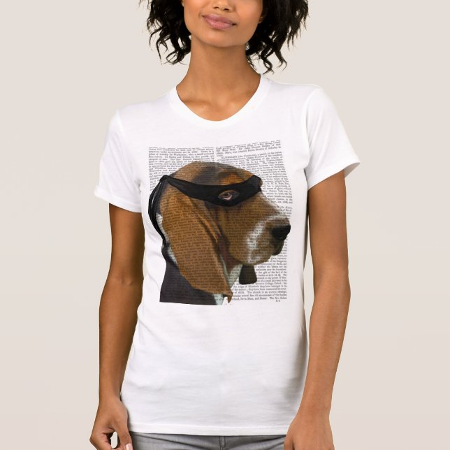 Basset Hound Ninja T-Shirt (Front)