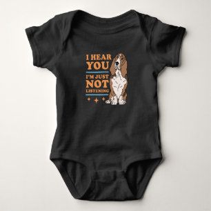 Basset Hound Not Listening Dog Basset Hounds Baby Bodysuit