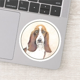 Basset Hound Painting - Cute Original Dog Art