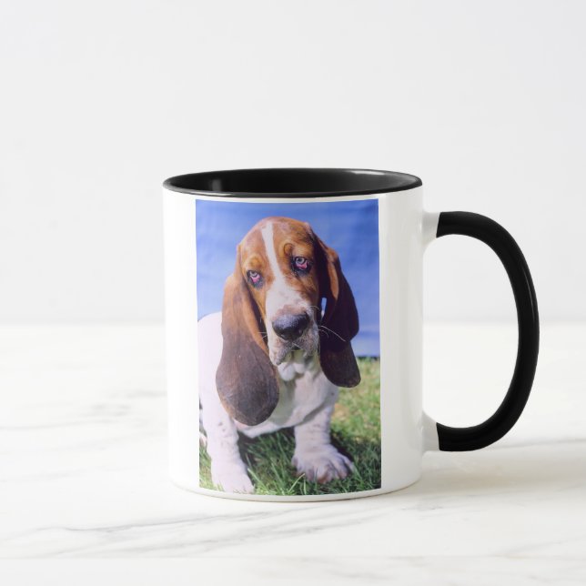 Basset Hound Picture Mug (Right)