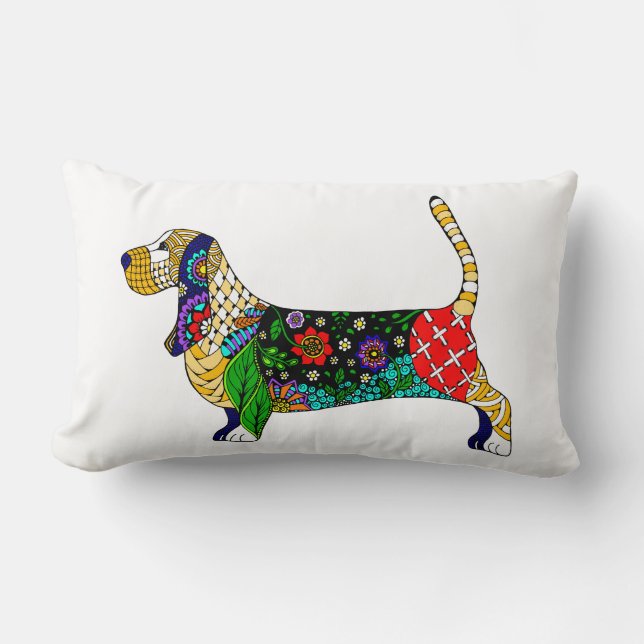 Basset Hound Pillow (Front)