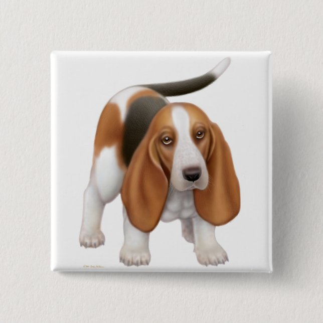 Basset Hound Pin (Front)