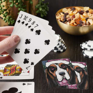 BASSET HOUND  PLAYING CARDS