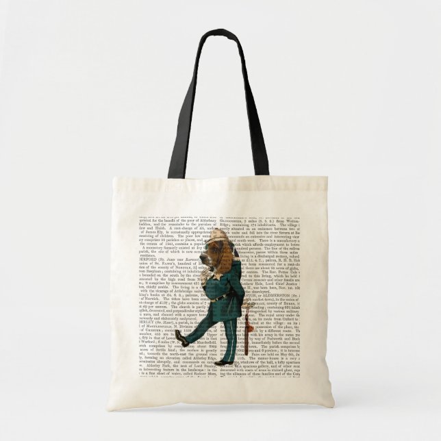 Basset Hound Policeman Tote Bag (Front)