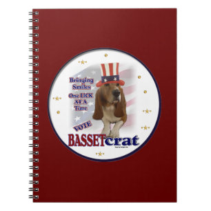 Basset Hound Political Humour Spiral Notebook