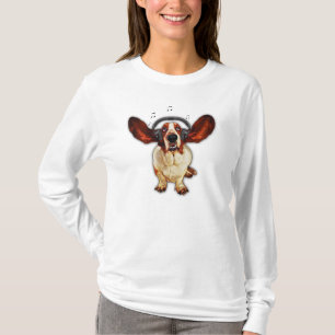 Basset Hound, Pop Art Nano Long Sleeve T-Shirt