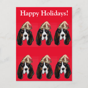 BASSET HOUND       POSTCARD